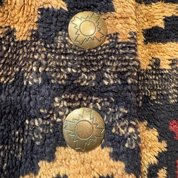 Vintage County Clothing Co Cheyenne Collection Fleece Jacket Southwestern Small - Picture 3 of 5